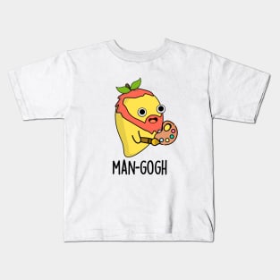 Man-gogh Cute Artist Mango Pun Kids T-Shirt